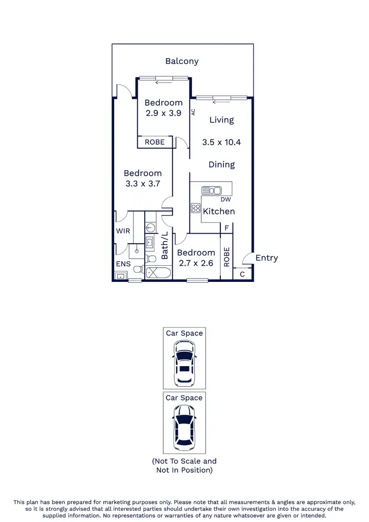 Floorplan of Homely apartment listing, 23/4 Wests Road, Maribyrnong VIC 3032