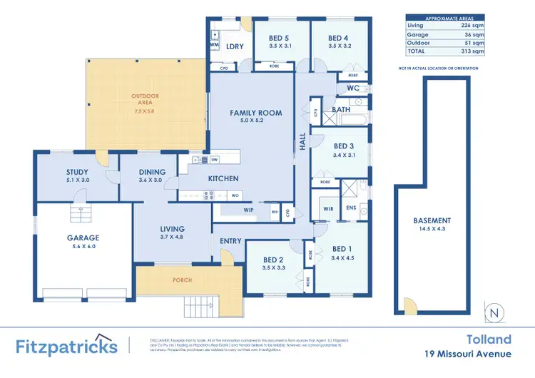 Floorplan of Homely house listing, 19 Missouri Avenue, Tolland NSW 2650