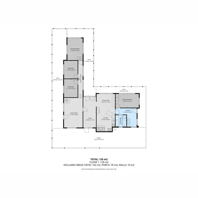 Floorplan of Homely rural property listing, 16 McGee Road, Cornishtown VIC 3683