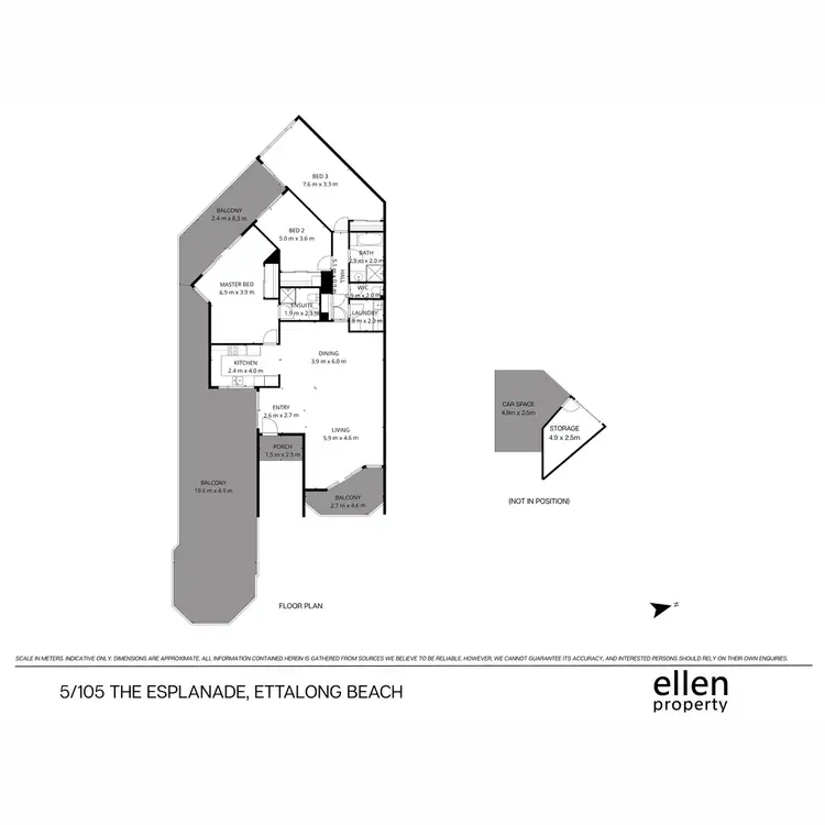 Floorplan of Homely apartment listing, 5/105 The Esplanade, Ettalong Beach NSW 2257