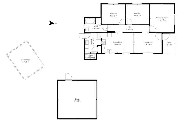 Floorplan of Homely house listing, 10 Farthing Court, Kepnock QLD 4670