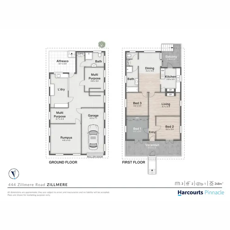 Floorplan of Homely house listing, 444 Zillmere Road, Zillmere QLD 4034