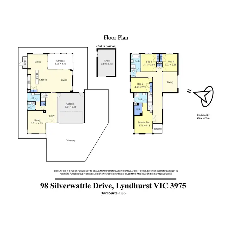 Floorplan of Homely house listing, 98 Silverwattle Drive, Lyndhurst VIC 3975