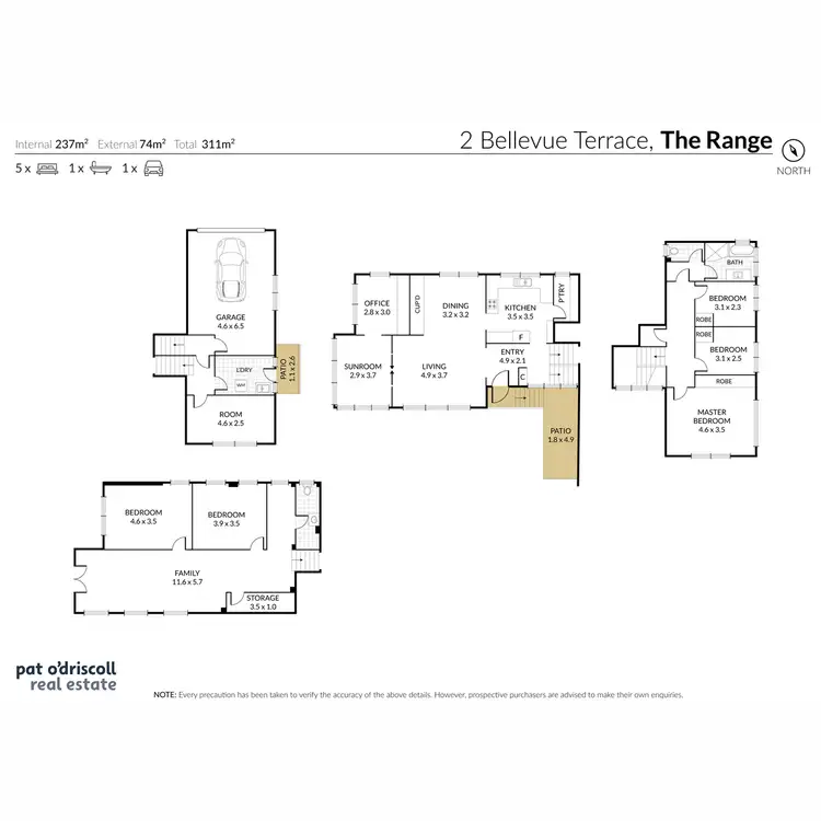 Floorplan of Homely house listing, 2 Bellevue Terrace, The Range QLD 4700