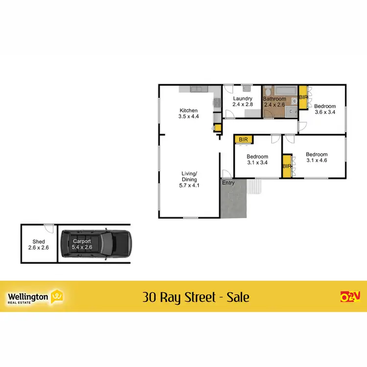 Floorplan of Homely house listing, 30 Ray Street, Sale VIC 3850