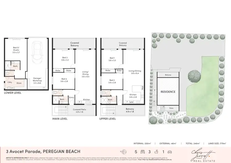 Floorplan of Homely house listing, 3 Avocet Parade, Peregian Beach QLD 4573
