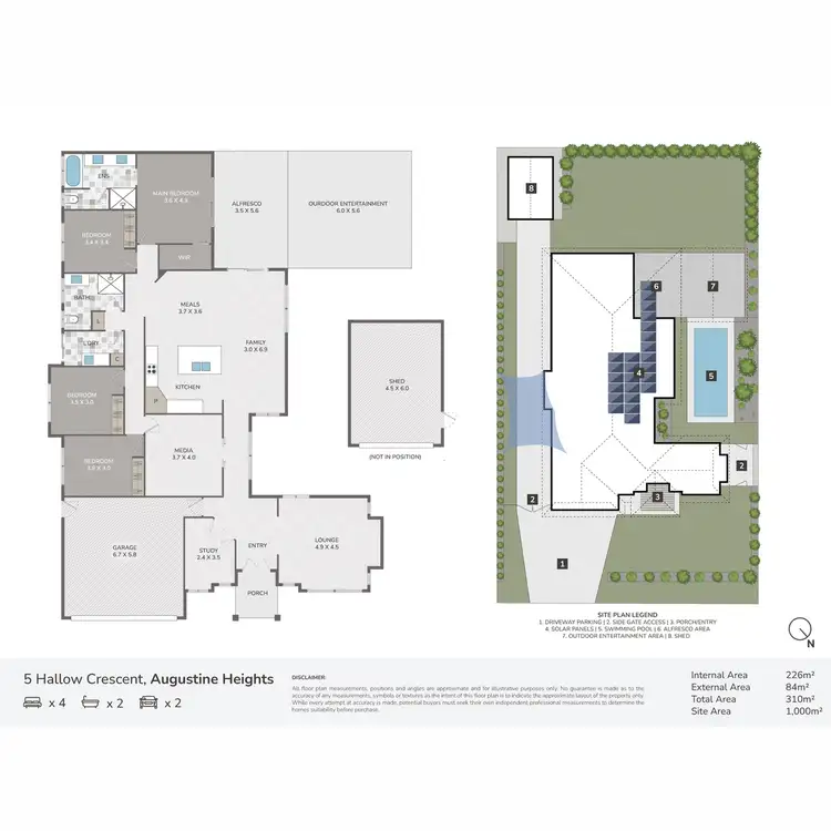 Floorplan of Homely house listing, 5 Hallow Crescent, Augustine Heights QLD 4300