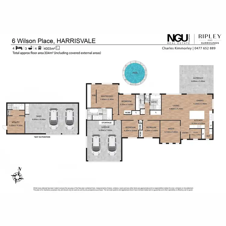 Floorplan of Homely house listing, 6 Wilson Place, Harrisville QLD 4307