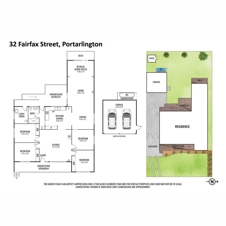 Floorplan of Homely house listing, 32 Fairfax Street, Portarlington VIC 3223