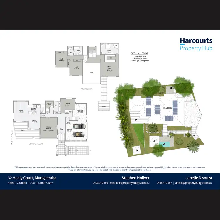 Floorplan of Homely house listing, 32 Healy Court, Mudgeeraba QLD 4213