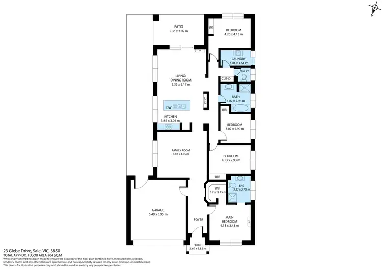 Floorplan of Homely house listing, 23 Glebe Drive, Sale VIC 3850