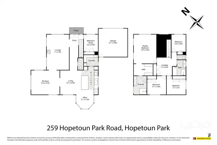 Floorplan of Homely house listing, 259 Hopetoun Park Road, Hopetoun Park VIC 3340