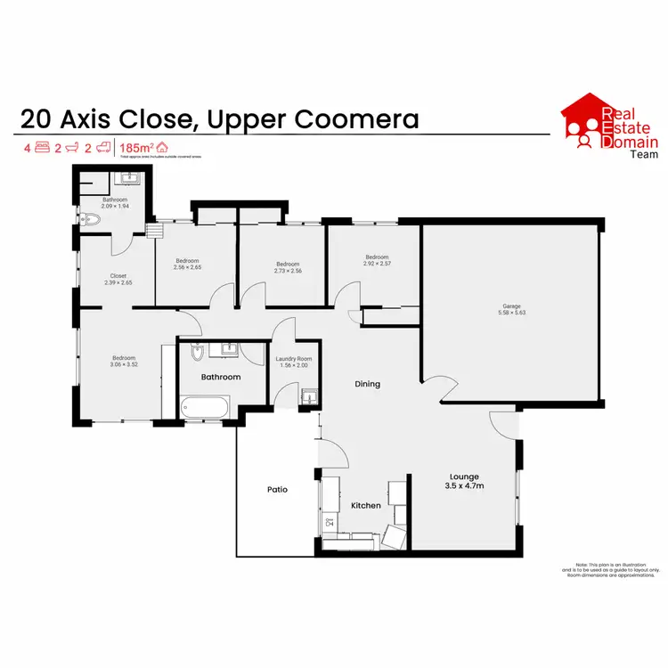 Floorplan of Homely house listing, 20 Axis Close, Upper Coomera QLD 4209