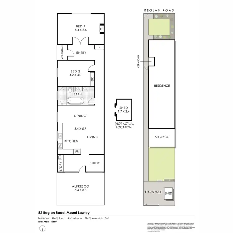 Floorplan of Homely house listing, 82 Raglan Road, Mount Lawley WA 6050