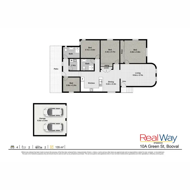 Floorplan of Homely house listing, 10a Green Street, Booval QLD 4304