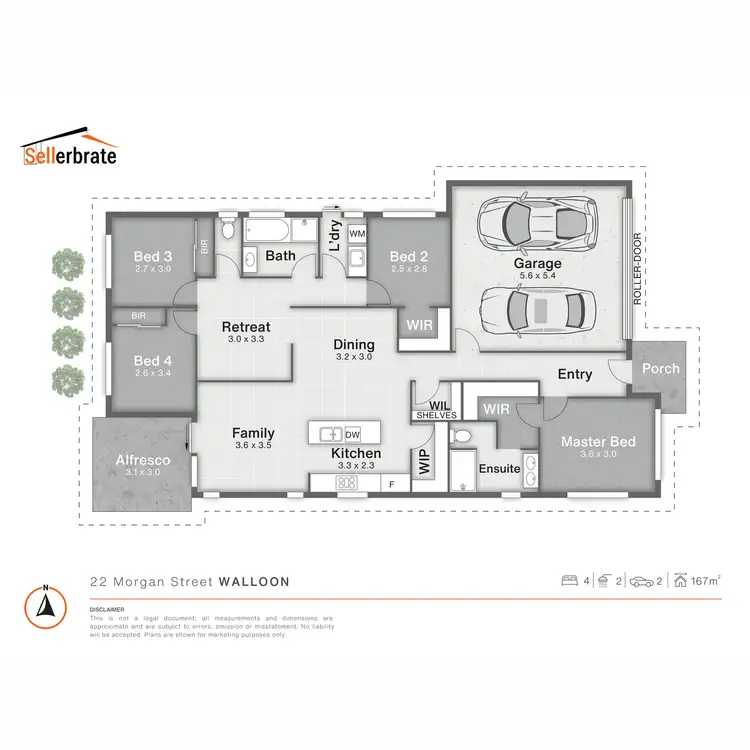 Floorplan of Homely house listing, 22 Morgan Street, Walloon QLD 4306