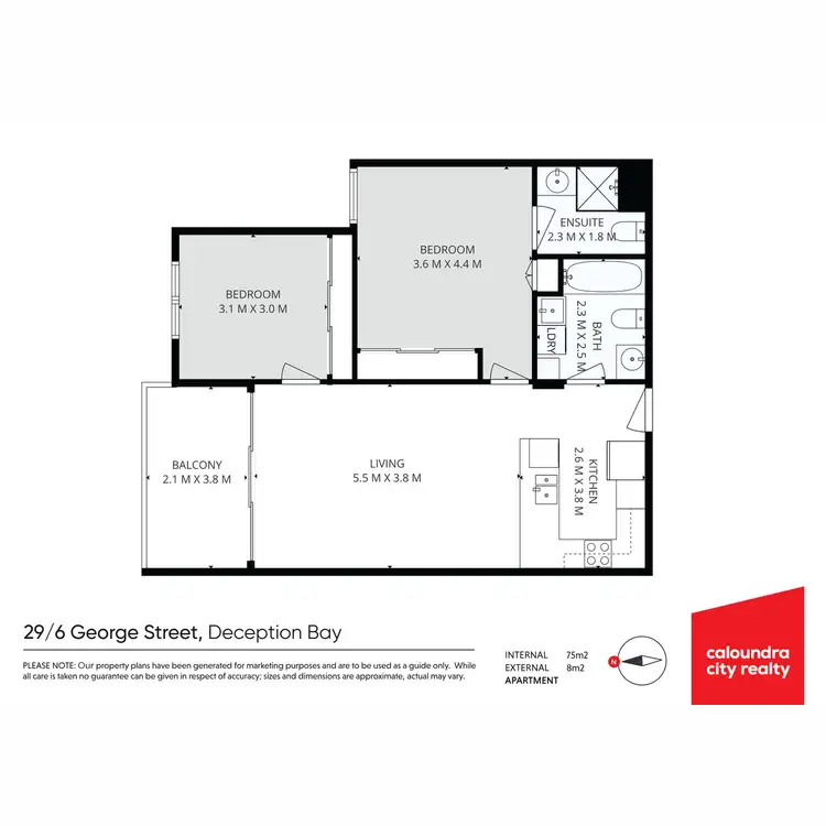 Floorplan of Homely unit listing, 29/6 George Street, Deception Bay QLD 4508