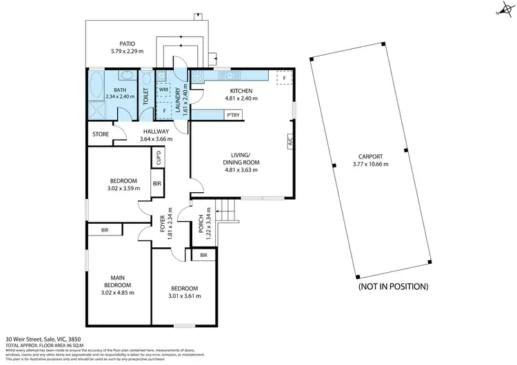 Floorplan of Homely house listing, 30 Weir Street, Sale VIC 3850
