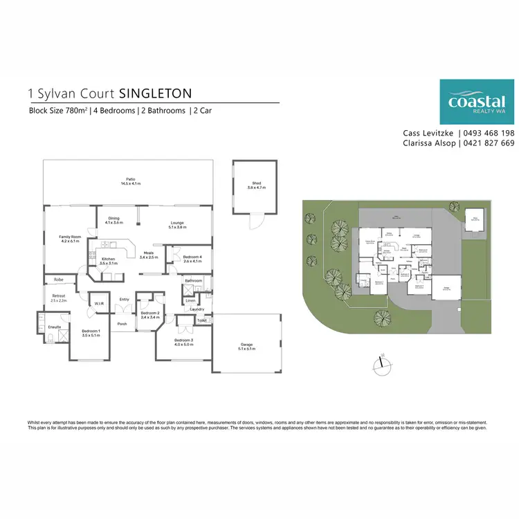 Floorplan of Homely house listing, 1 Sylvan Court, Singleton WA 6175