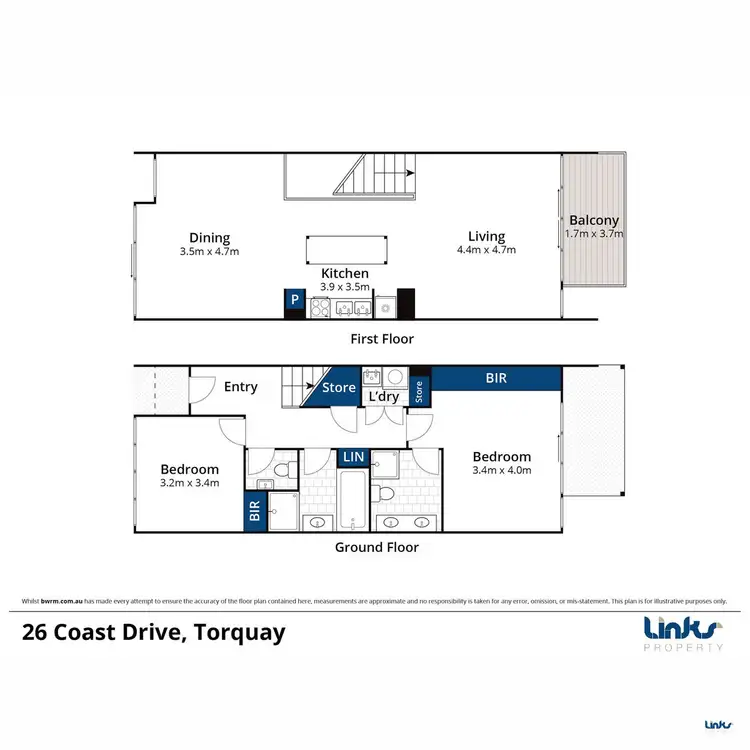 Floorplan of Homely terrace listing, 26 Coast Drive, Torquay VIC 3228