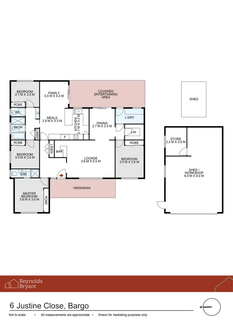 Floorplan of Homely house listing, 6 Justine Close, Bargo NSW 2574