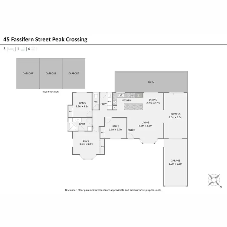 Floorplan of Homely house listing, 45 Fassifern Street, Peak Crossing QLD 4306