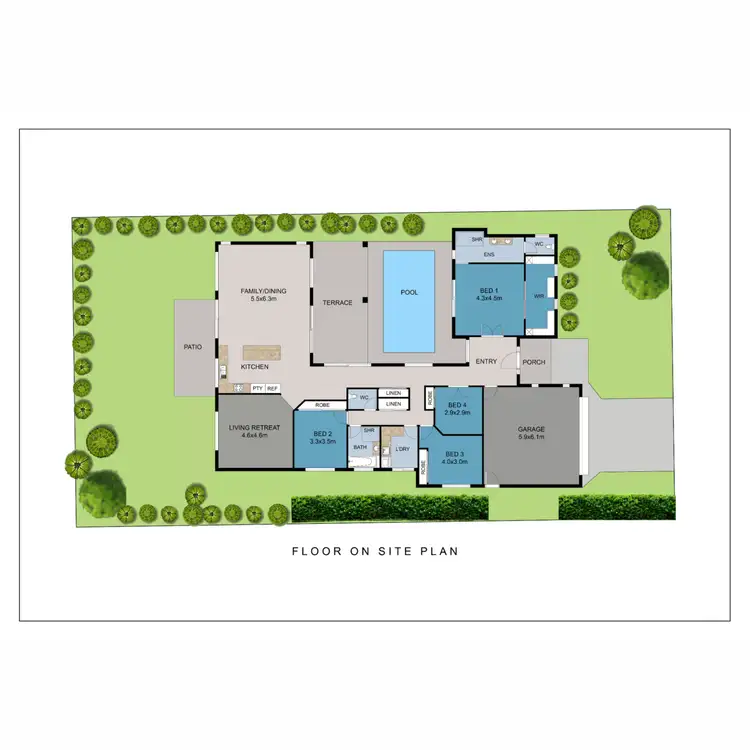 Floorplan of Homely house listing, 5 Rimmel Place, Palmwoods QLD 4555