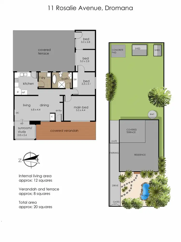 Floorplan of Homely house listing, 11 Rosalie Avenue, Dromana VIC 3936