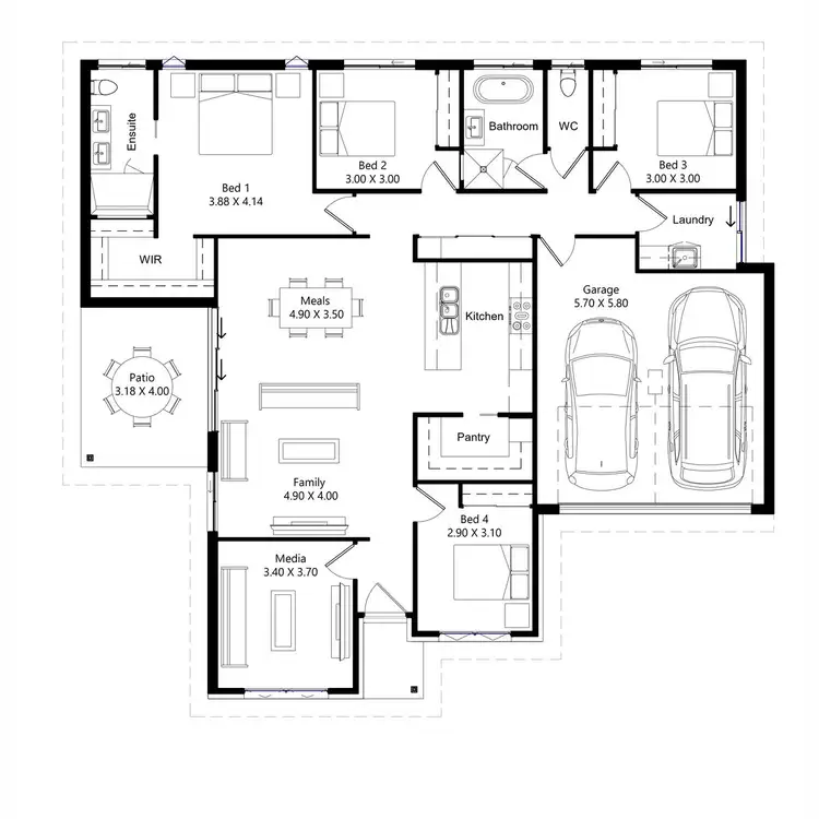 Floorplan of Homely house listing, Lot 119 Silky Oak Terrace, Victoria Point QLD 4165