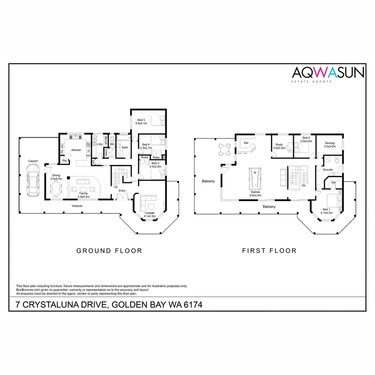 Floorplan of Homely house listing, 7 Crystaluna Drive, Golden Bay WA 6174
