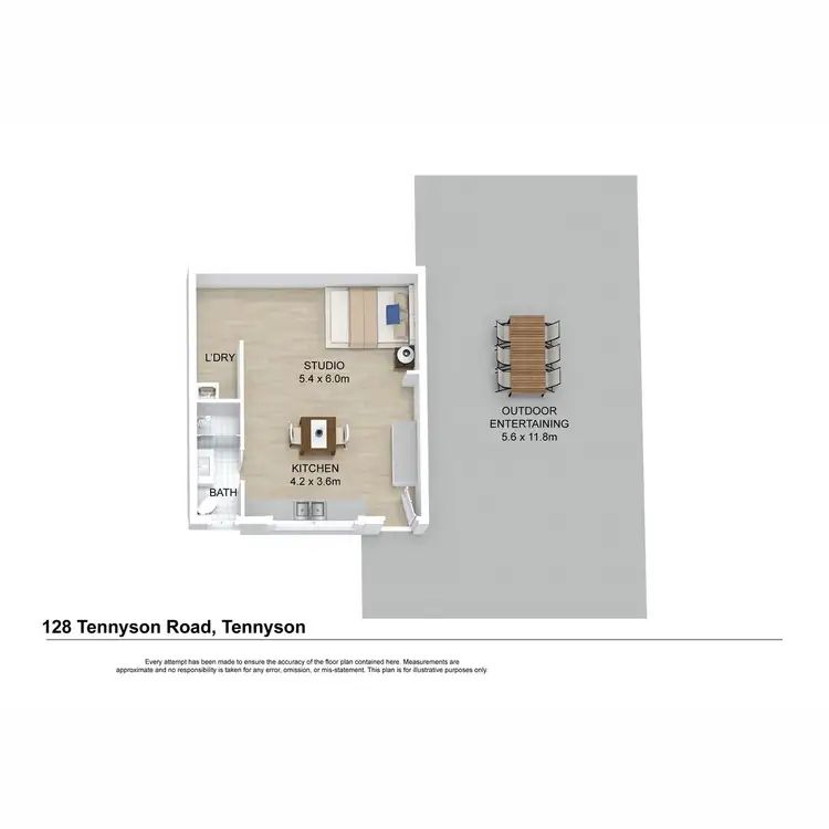 Floorplan of Homely flat listing, 128 Tennyson Road, Tennyson NSW 2754