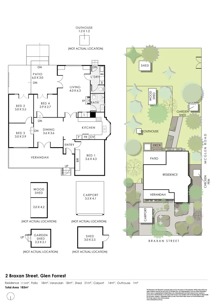 Floorplan of Homely house listing, 2 Braxan Street, Glen Forrest WA 6071