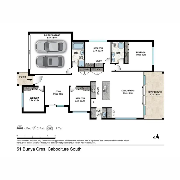 Floorplan of Homely house listing, 51 Bunya Crescent, Caboolture South QLD 4510