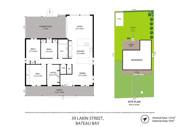 Floorplan of Homely house listing, 39 Lakin Street, Bateau Bay NSW 2261