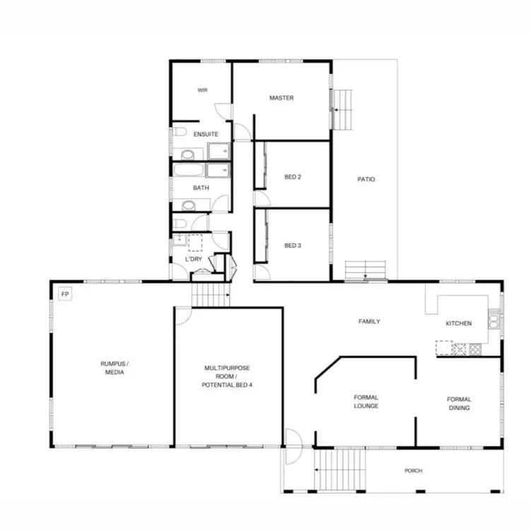 Floorplan of Homely house listing, 242 Andrew Road, Greenbank QLD 4124