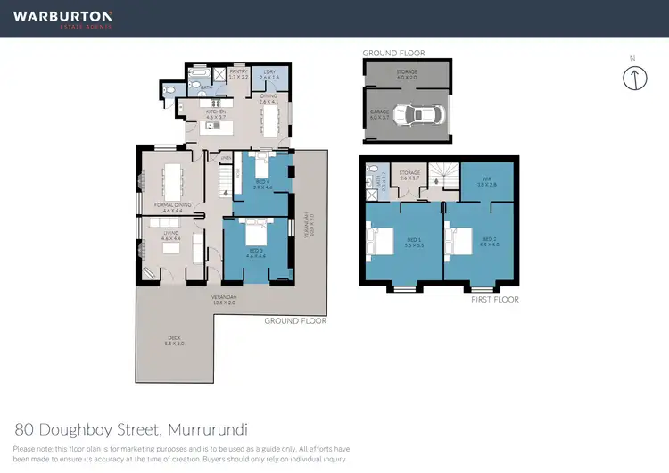 Floorplan of Homely rural property listing, 80 Doughboy Street, Murrurundi NSW 2338