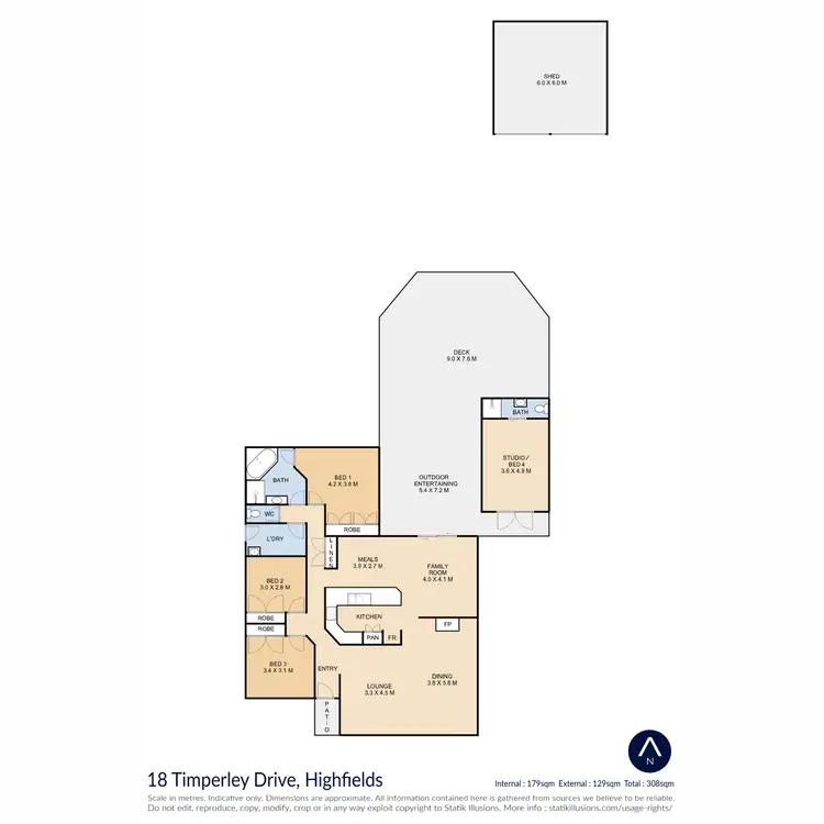 Floorplan of Homely house listing, 18 Timperley Drive, Highfields QLD 4352