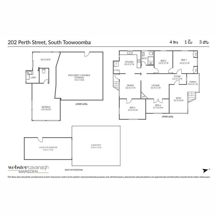 Floorplan of Homely house listing, 202 Perth Street, South Toowoomba QLD 4350
