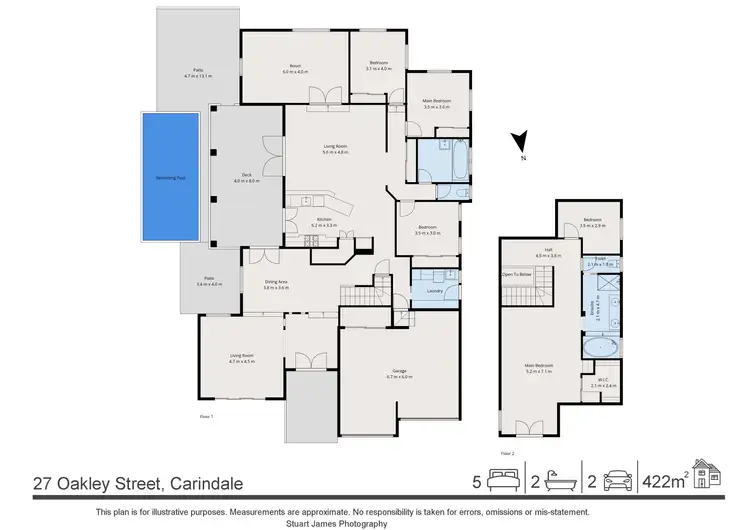 Floorplan of Homely house listing, 27 Oakley Street, Carindale QLD 4152