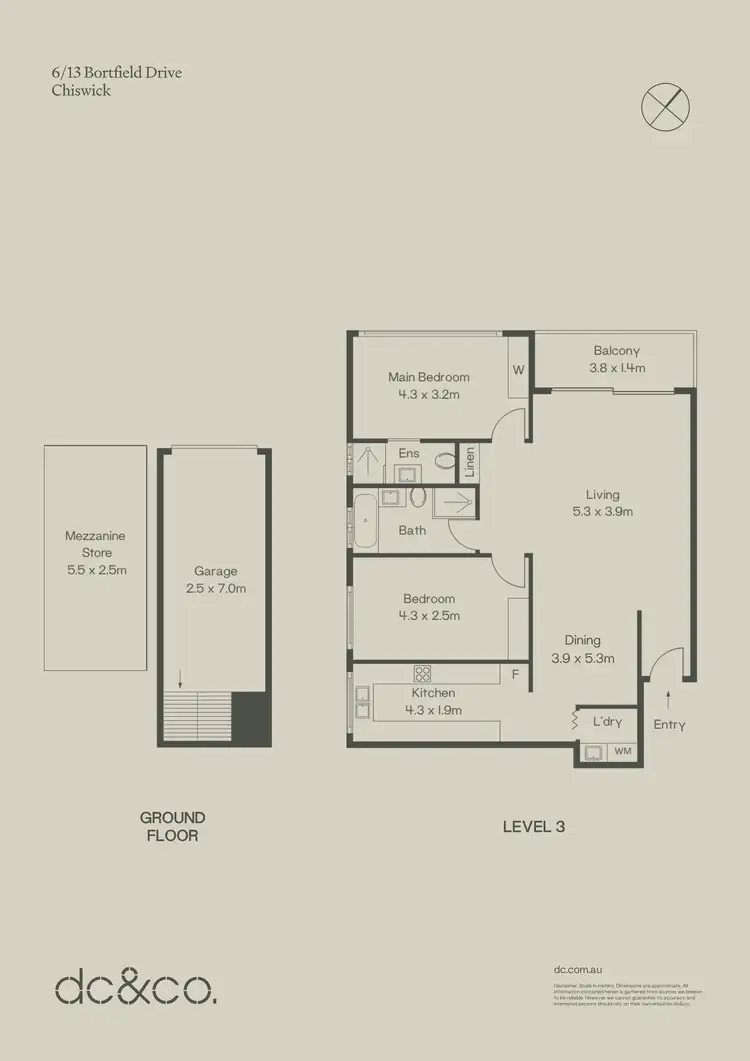 Floorplan of Homely apartment listing, 6/13 Bortfield Drive, Chiswick NSW 2046