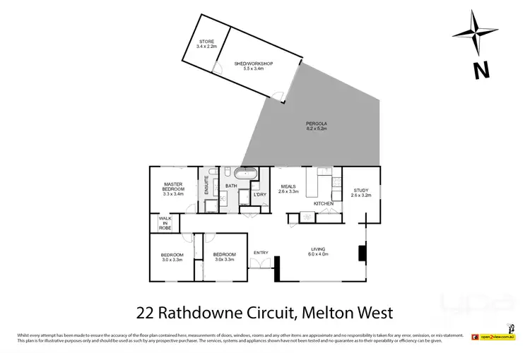 Floorplan of Homely house listing, 22 Rathdowne Circuit, Melton West VIC 3337