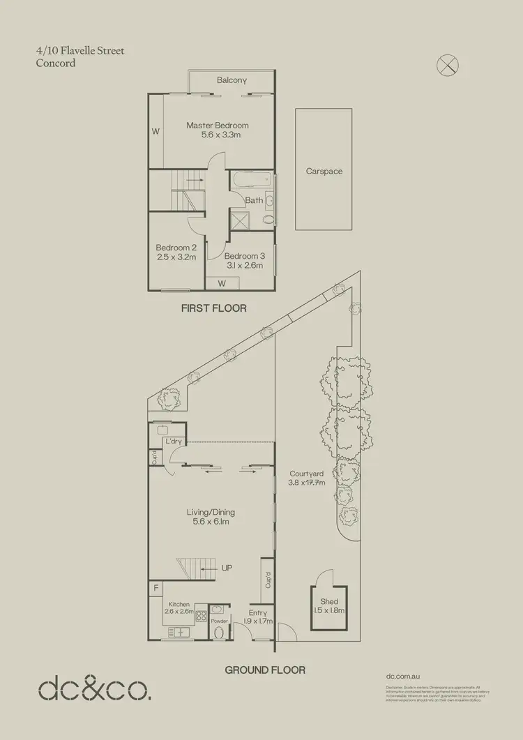 Floorplan of Homely townhouse listing, 4/10 Flavelle Street, Concord NSW 2137