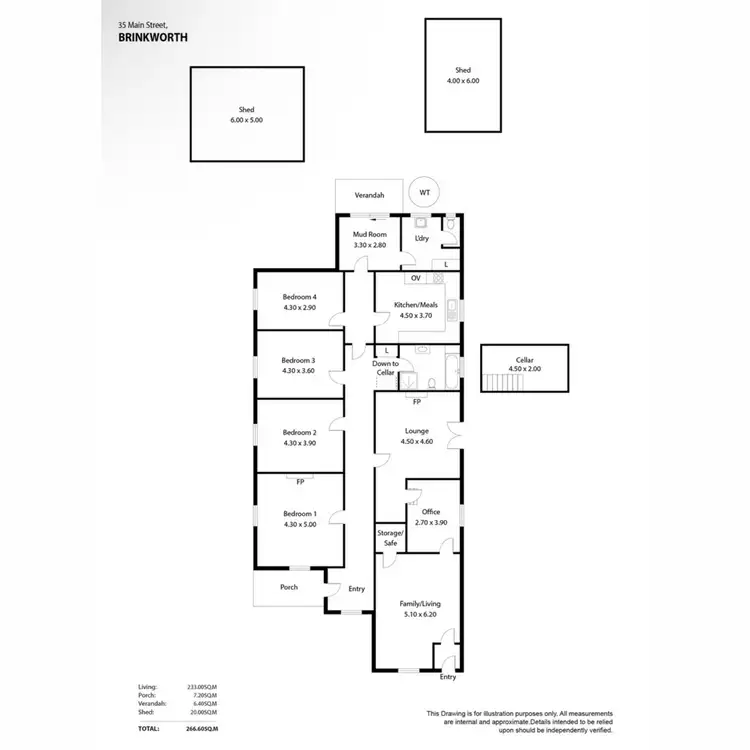 Floorplan of Homely house listing, 35 Main Street, Brinkworth SA 5464