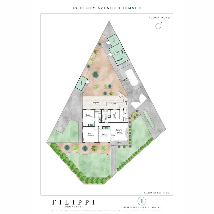 Floorplan of Homely house listing, 49 Olney Avenue, Thomson VIC 3219