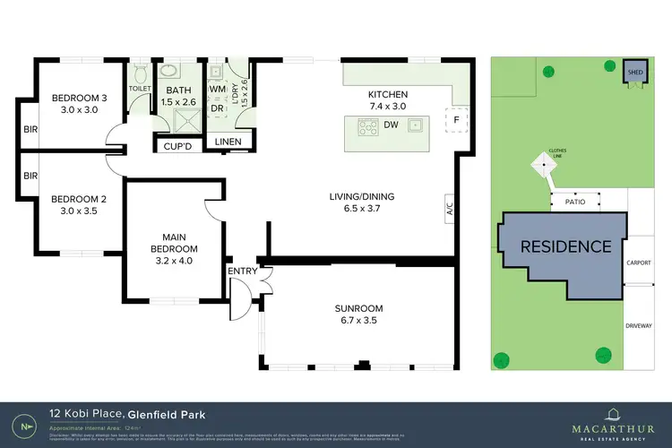 Floorplan of Homely house listing, 12 Kobi Place, Glenfield Park NSW 2650