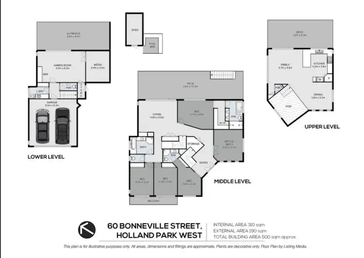 Floorplan of Homely house listing, 60 Bonneville Street, Holland Park West QLD 4121