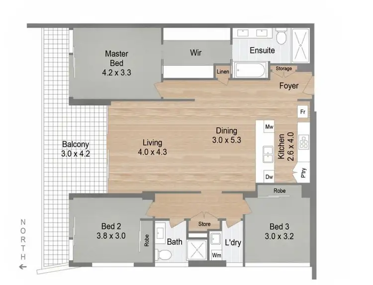 Floorplan of Homely apartment listing, 51/25 Woodroffe Avenue, Main Beach QLD 4217