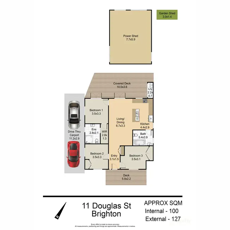 Floorplan of Homely house listing, 11 Douglas Street, Brighton QLD 4017