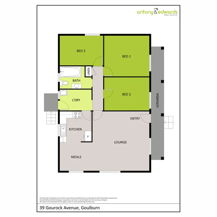 Floorplan of Homely house listing, 39 Gourock Avenue, Goulburn NSW 2580