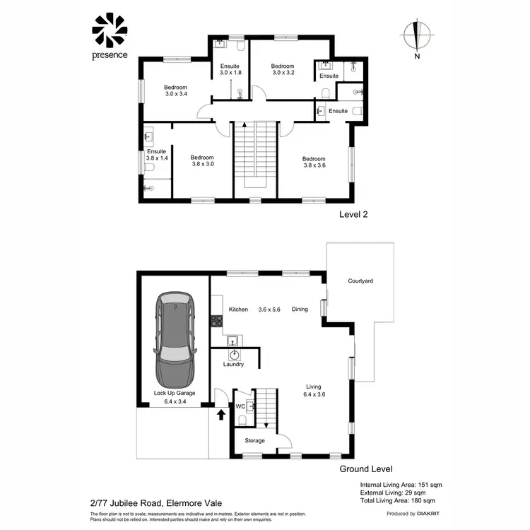 Floorplan of Homely townhouse listing, 2/77 Jubilee Road, Elermore Vale NSW 2287